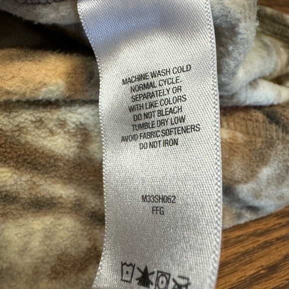 Cabela’s quarter zip fleece pullover WOODLANDS CAMO sz M - Picture 8 of 8